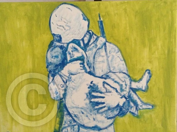 Soldier & Dying Child! Crossfire!