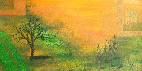 G-03-02 trees at sunset in urban setting