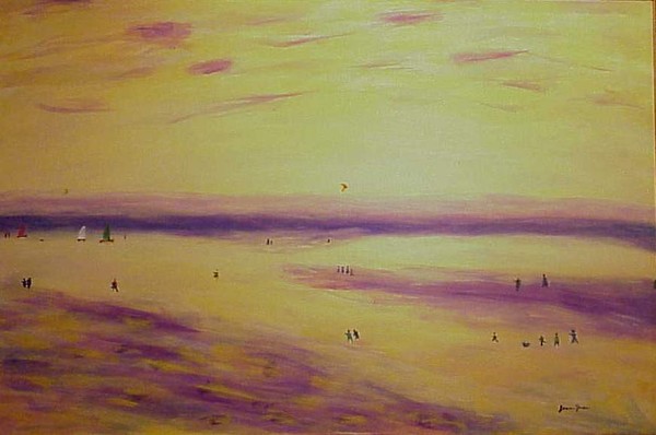 D-02 A windy day at the beach SOLD-VENDU