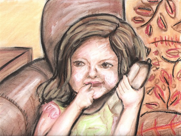 Addy on the Telephone