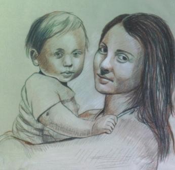 mother and son