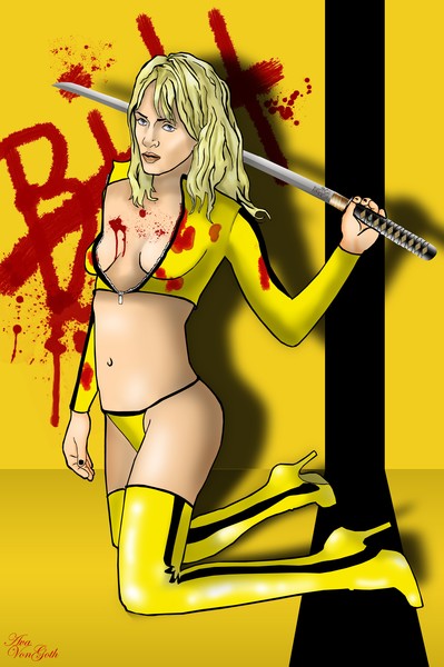 kill bill pin-up