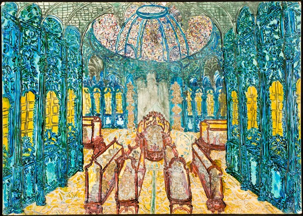 Interior in World's Fair for novel