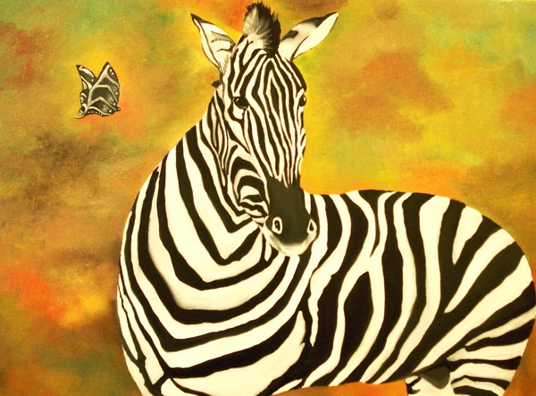 Stripes Zebra & Butterfly