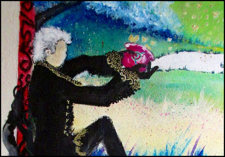 Ashland Transit Mural: detail (man)