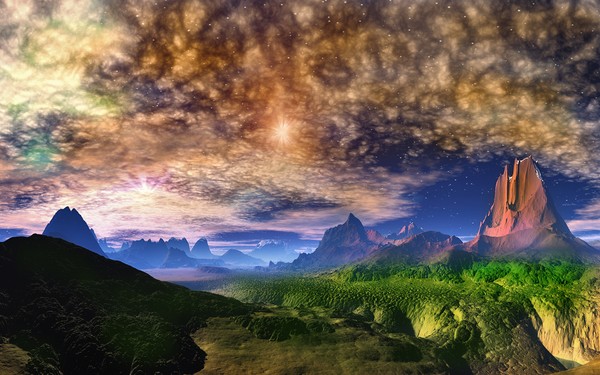 Skyscape - Twin Sun's