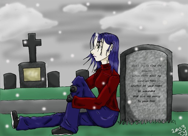 Snow Covered Grave