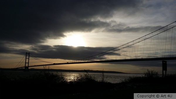Humber Bridge at Dusk