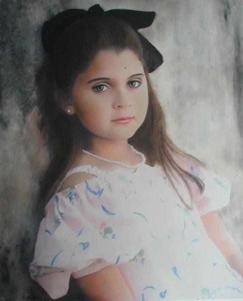 Pastel Portrait of Girl
