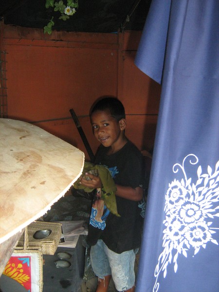 boy in work shop