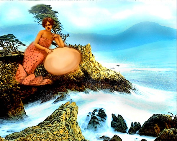 LOVELY MERMAID GUARDING MYSTERIOUS EGG