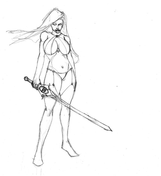 lady death looks cool...