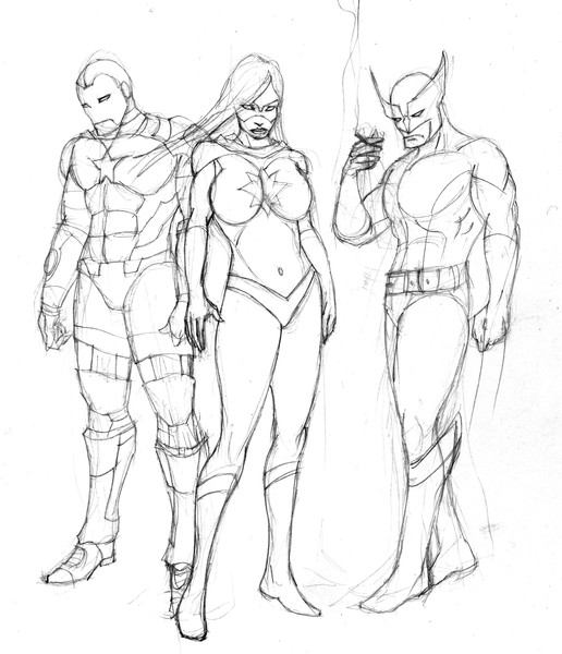 dark avengers stand...