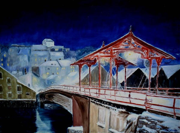 The Old Townbridge by Winternight