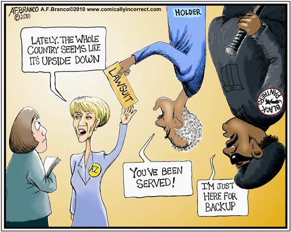 Upside Down in Arizona ( Cartoon)