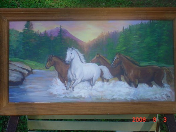 running horses