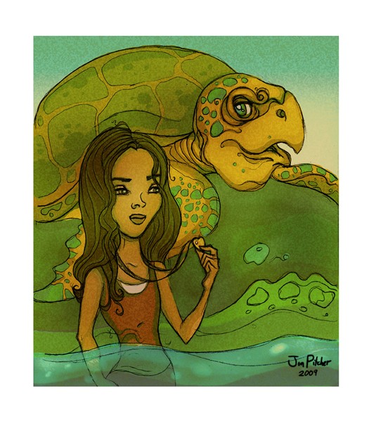 Girl and the Sea  (For Sale)