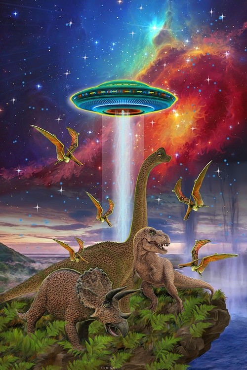 Alien Visitation with Paleo Dinosaurs