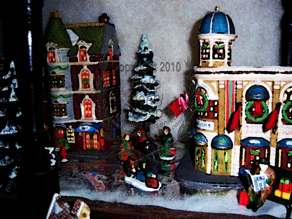 Department 56 Christmas Village Digital Art