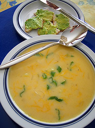 Potato and Chedder Cheese Soup