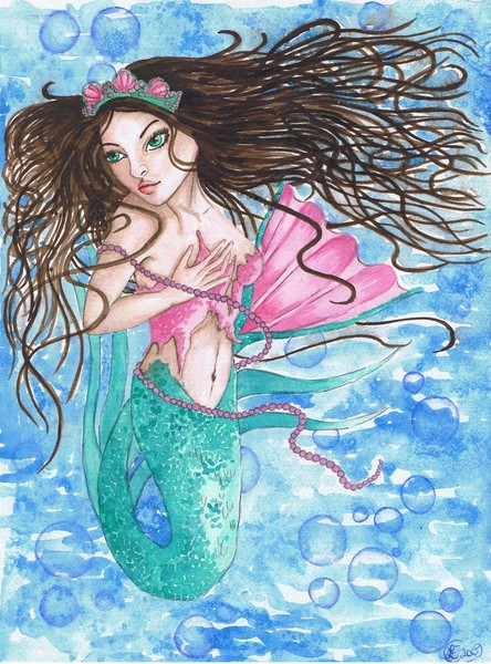 Green Tail Mermaid