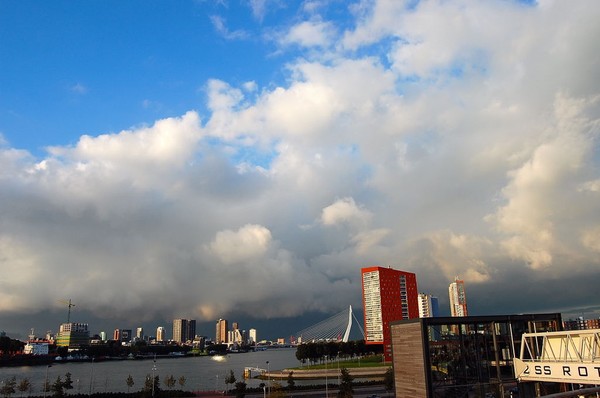 A bit bleu sky above The Port of Rotterdam