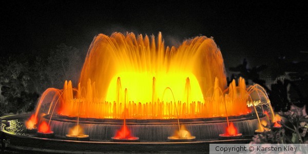 la fuente Montjuich