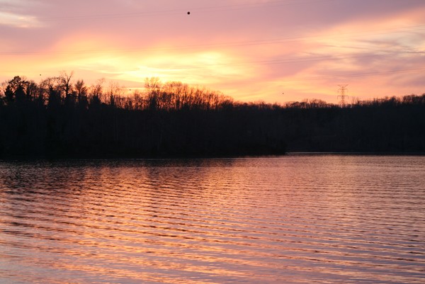 Sunset over Watts Bar lake