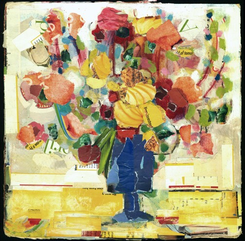 Torn Floral Still Life