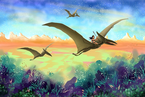 Pterodactyls Hunting