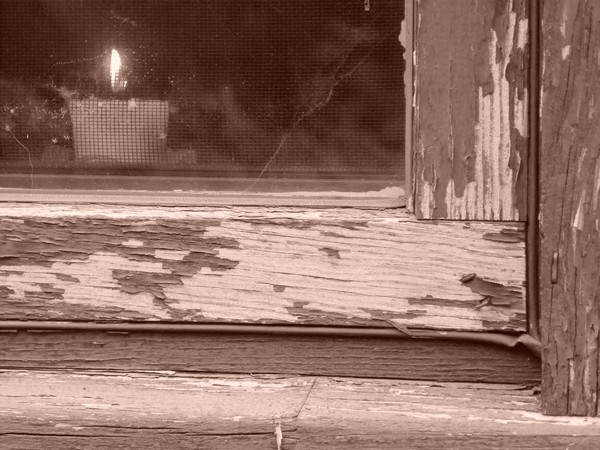 distressed candle