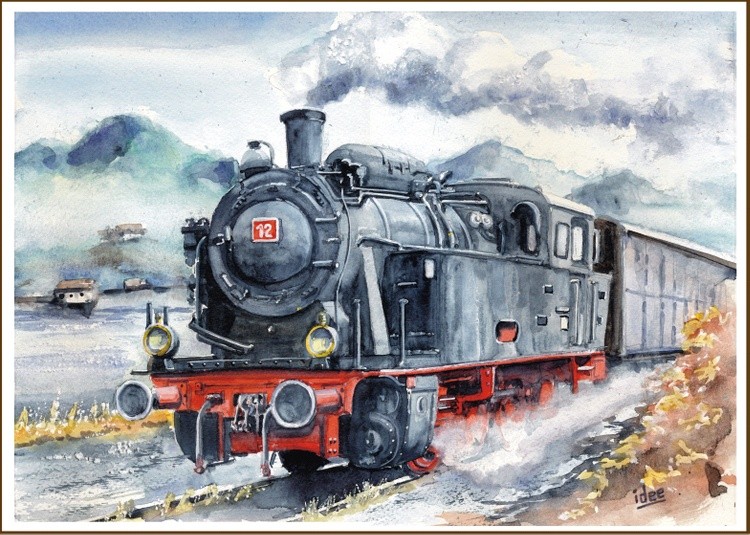 Eastern European steam locomotive