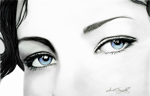 Icy Blue Stare
