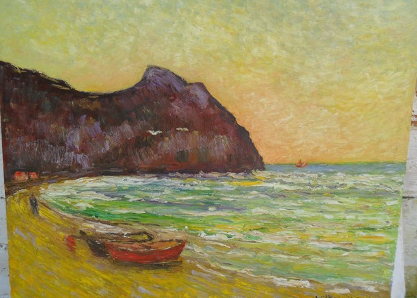 Dois barcos na praia
