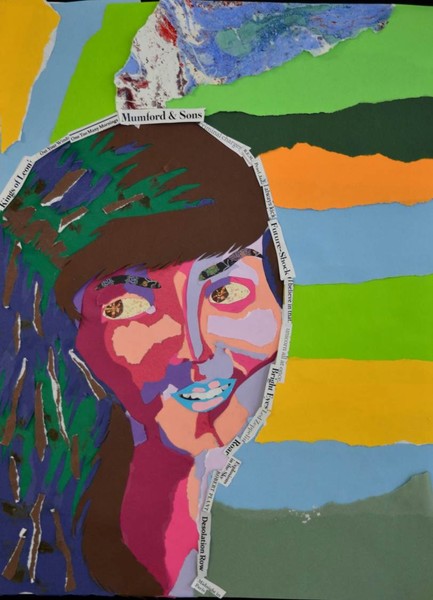 Self Portrait collage by C. 