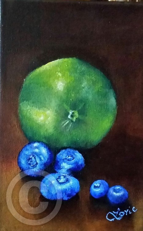 Lime with Blueberries