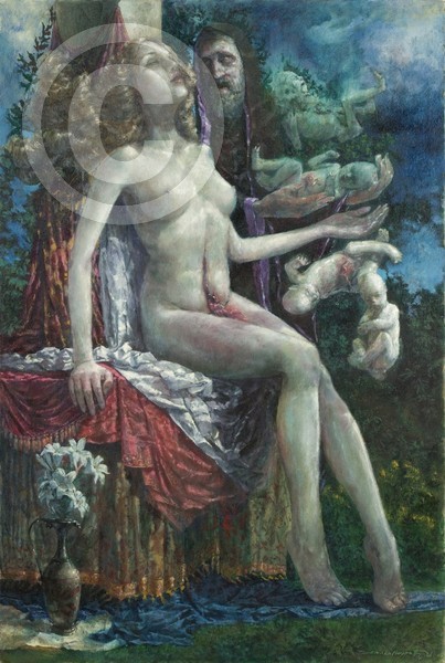Die Unbefleckte Empfängnis 40x60 oil on canvas