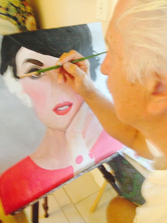 Artist at work