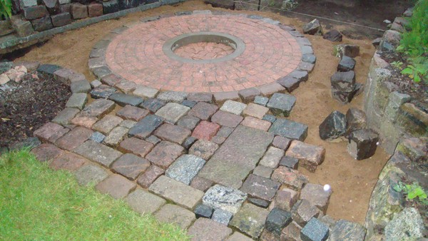 Start to fireplace