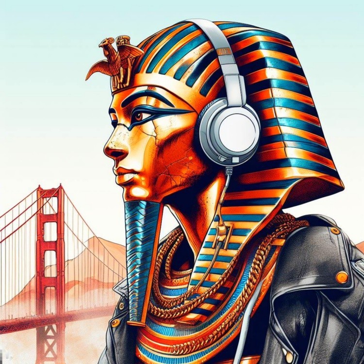 KING TUT GOLDEN GATE BRIDGE 5