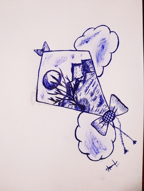  kite..doodle pen art..! 