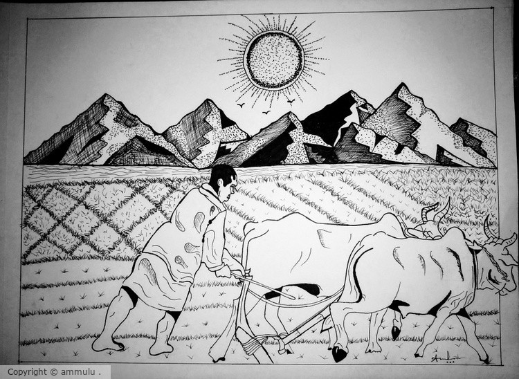 Agriculture pen art