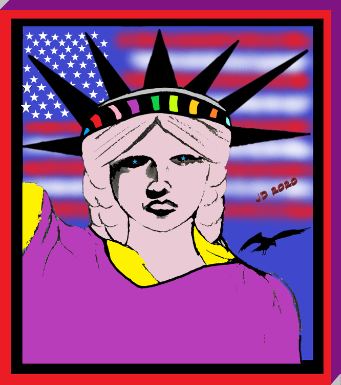 Lady Liberty 3D colors 2