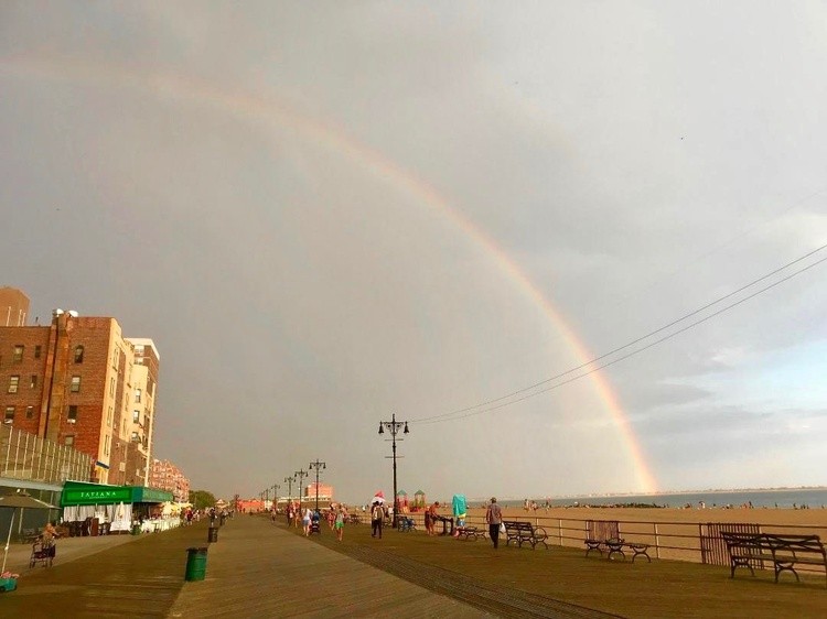 Rainbow over Brighton Beach