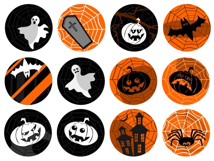 Halloween symbols on the web