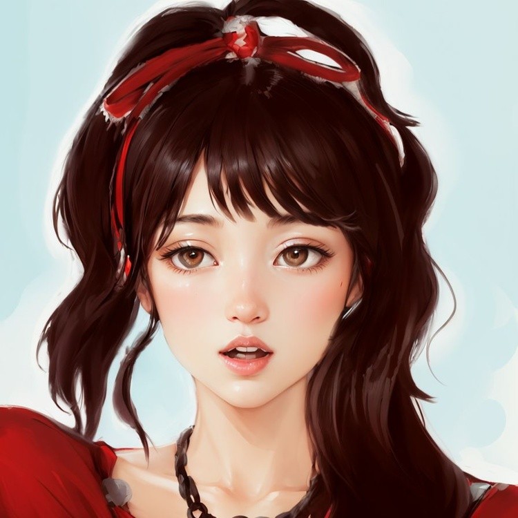 The cute little girl 