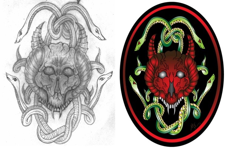 my drawing i turned into a sticker