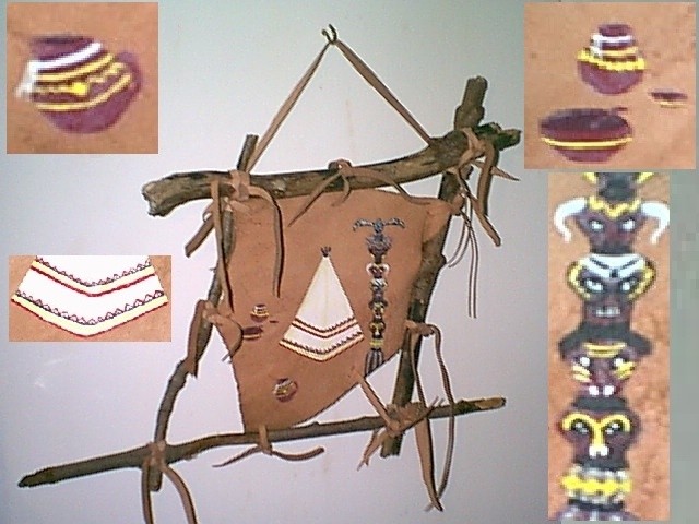 teepee cowhide