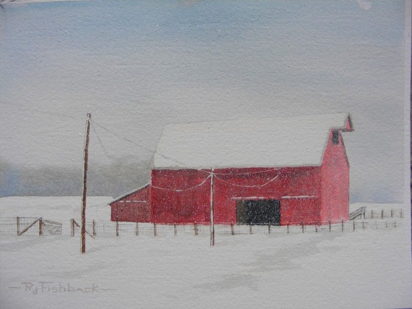 Winter in red