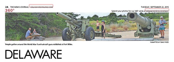 257th News Journal Panorama-Fort Miles Guns